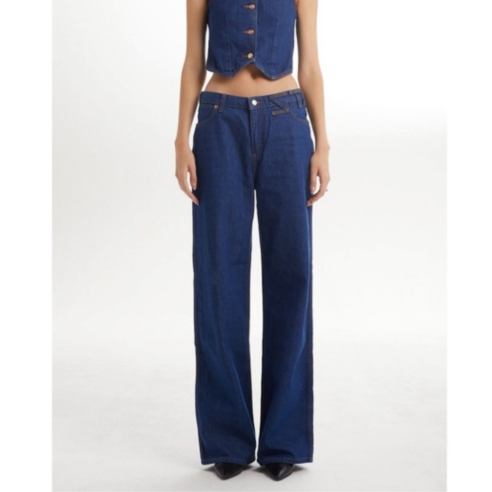 STAUD + WRANGLER THE LOOSE JEAN | DARK RINSE